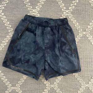 lululemon athletica Navy Tie-Dye Men's Athletic Shorts